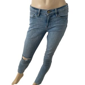 Frame Denim- Le Skinny de Jeanne distressed skinny jeans- 28